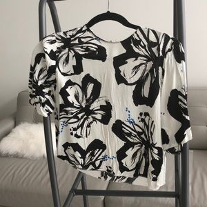 Zara flower shirt